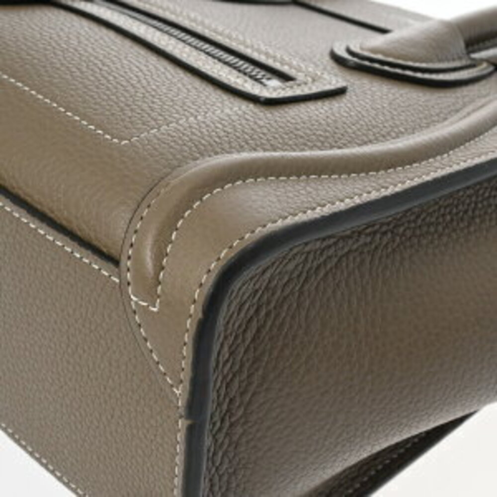 Celine Luggage Soli Drummed Calf Leather Handbag - Picture 6 of 9